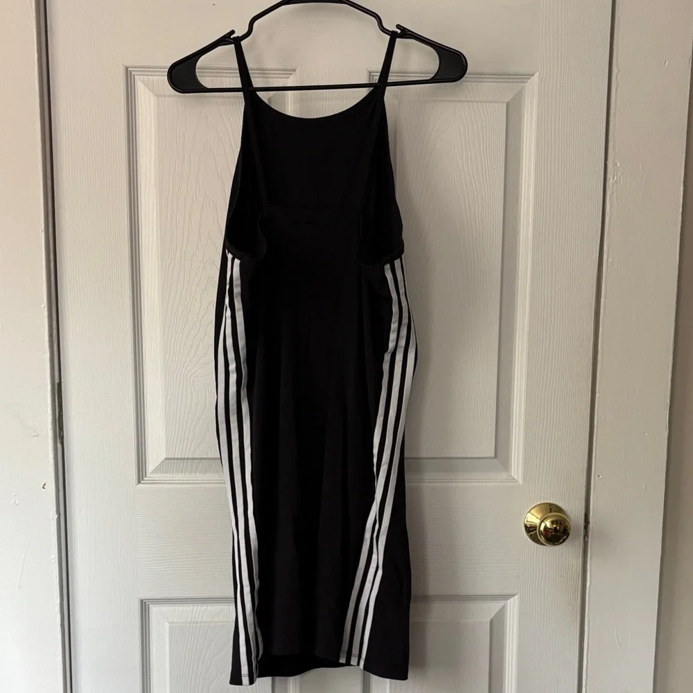 Adidas Black Dress with white stripes - Picture 2 of 3